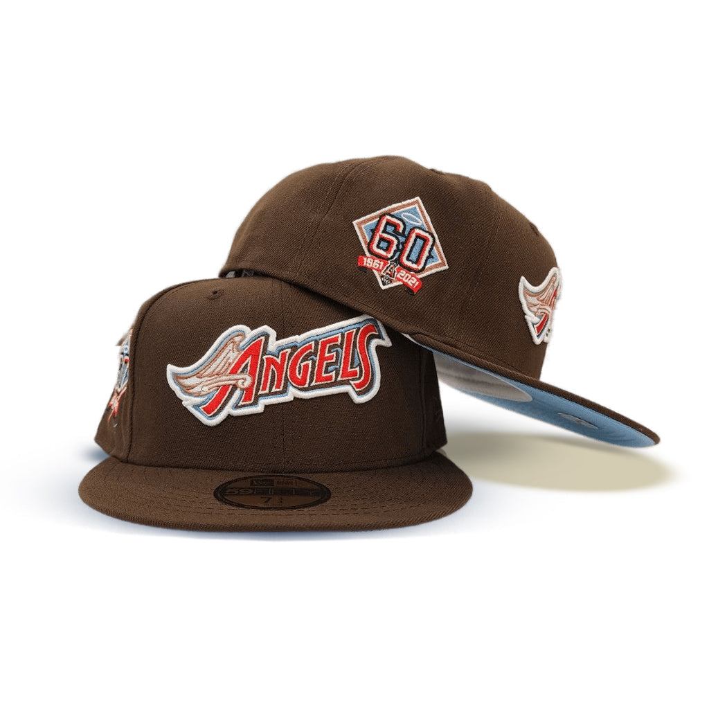 New Era Anaheim Angels Brown/Icy 60th Anniversary 59FIFTY Fitted Hat
