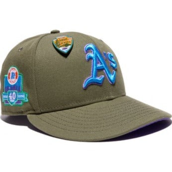 New Era Oakland Athletics Brim Service 40 Years 59FIFTY Fitted Hat