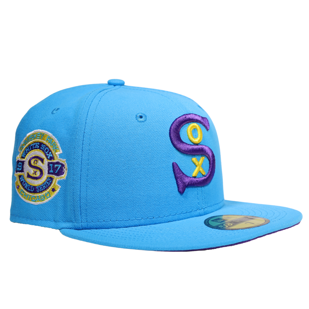 New Era Chicago White Sox 1917 World Series Bright Blue/Grape Purple  59FIFTY Fitted Hat