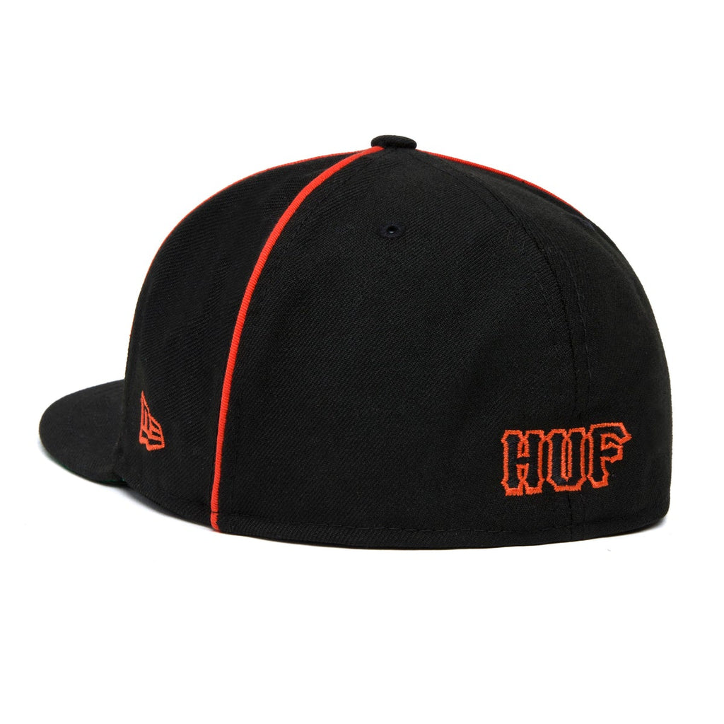 New Era x HUF Classic H Black/Red 59FIFTY Fitted Hat