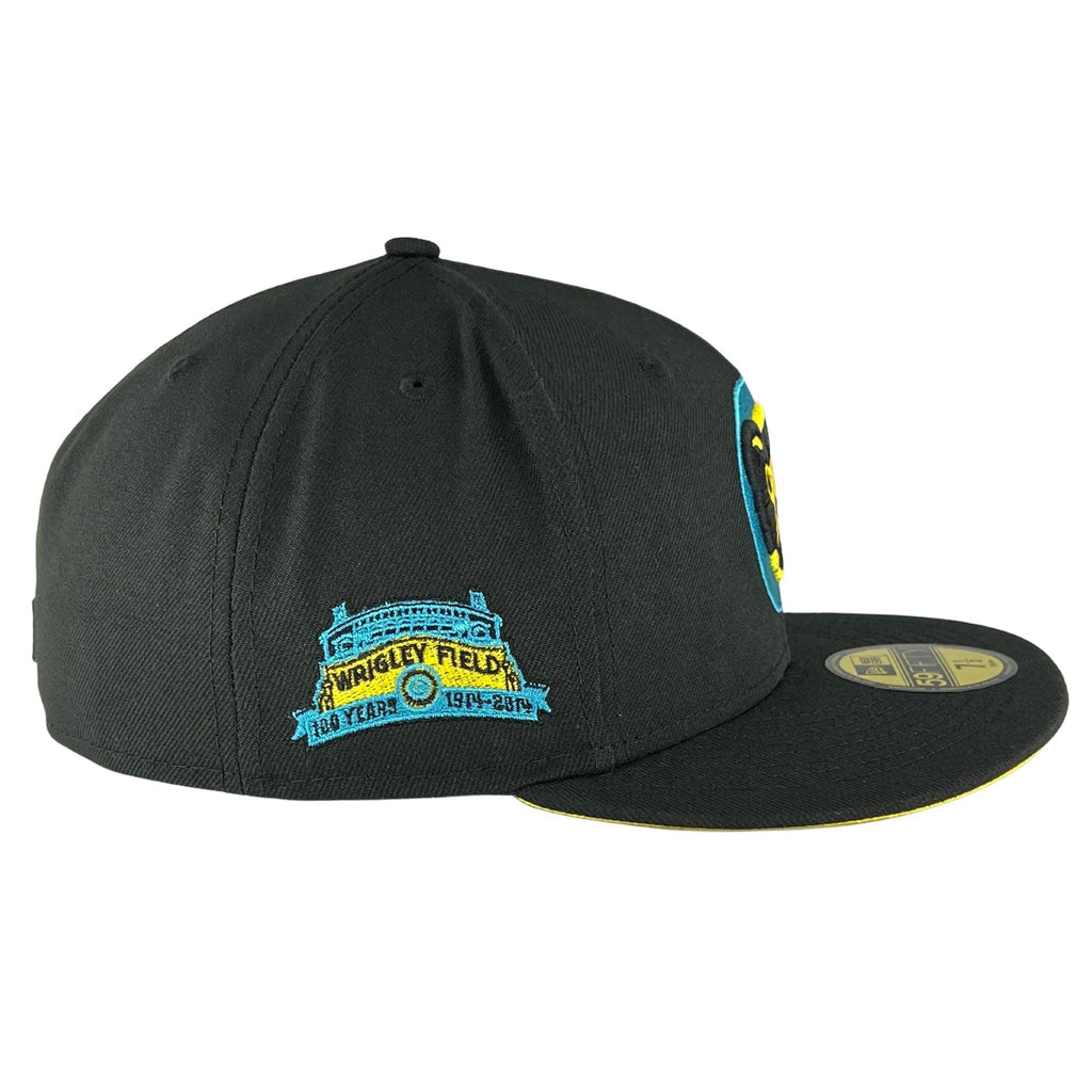 New Era Chicago Cubs Black/Yellow/Teal 'Comic Book' Inspired 59FIFTY Fitted Hat