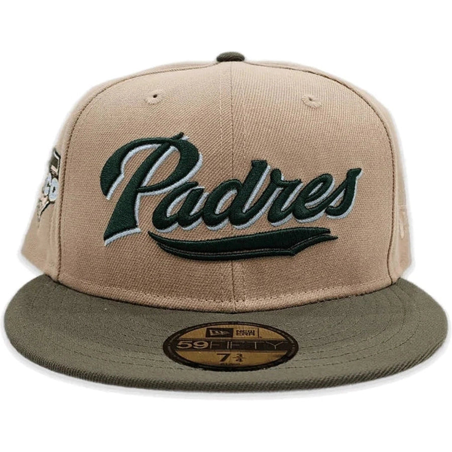 Casquette ajustée New Era kaki 59FIFTY pour homme des Padres