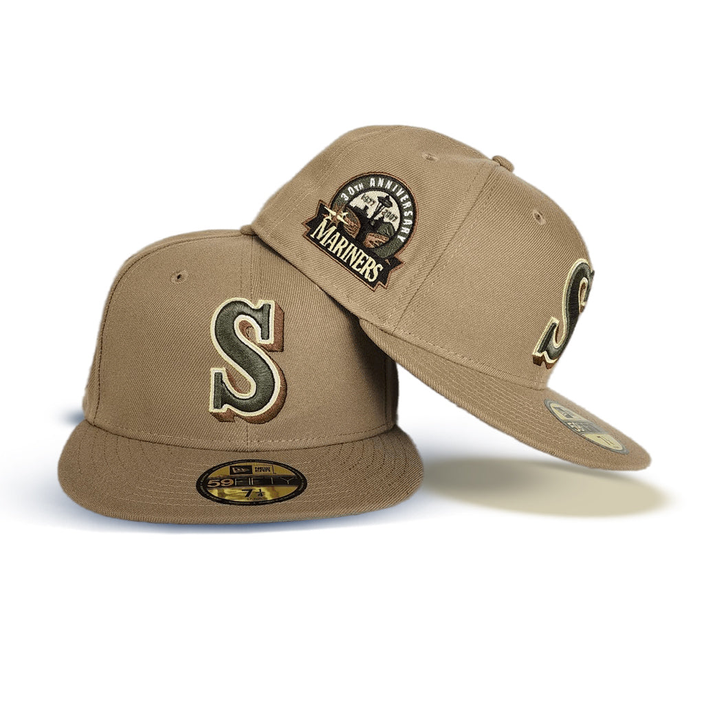 New Era Seattle Mariners 30th Anniversary Khaki 59FIFTY Fitted Hat