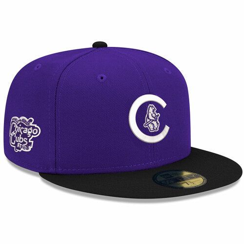 New Era Chicago Cubs Purple 1908 World Series Champions 59FIFTY Fitted Hat