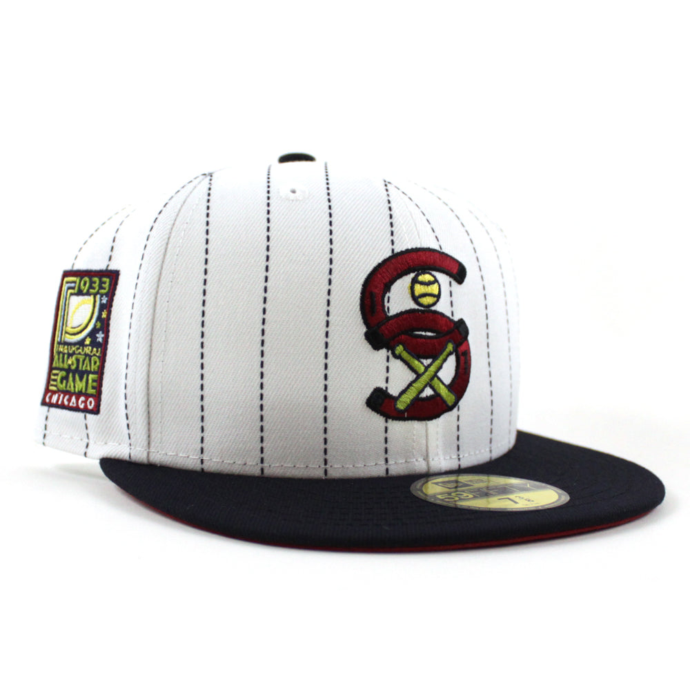 New Era Chicago White Sox 1933 All-Star Game White/Pinstripe 59FIFTY Fitted Hat