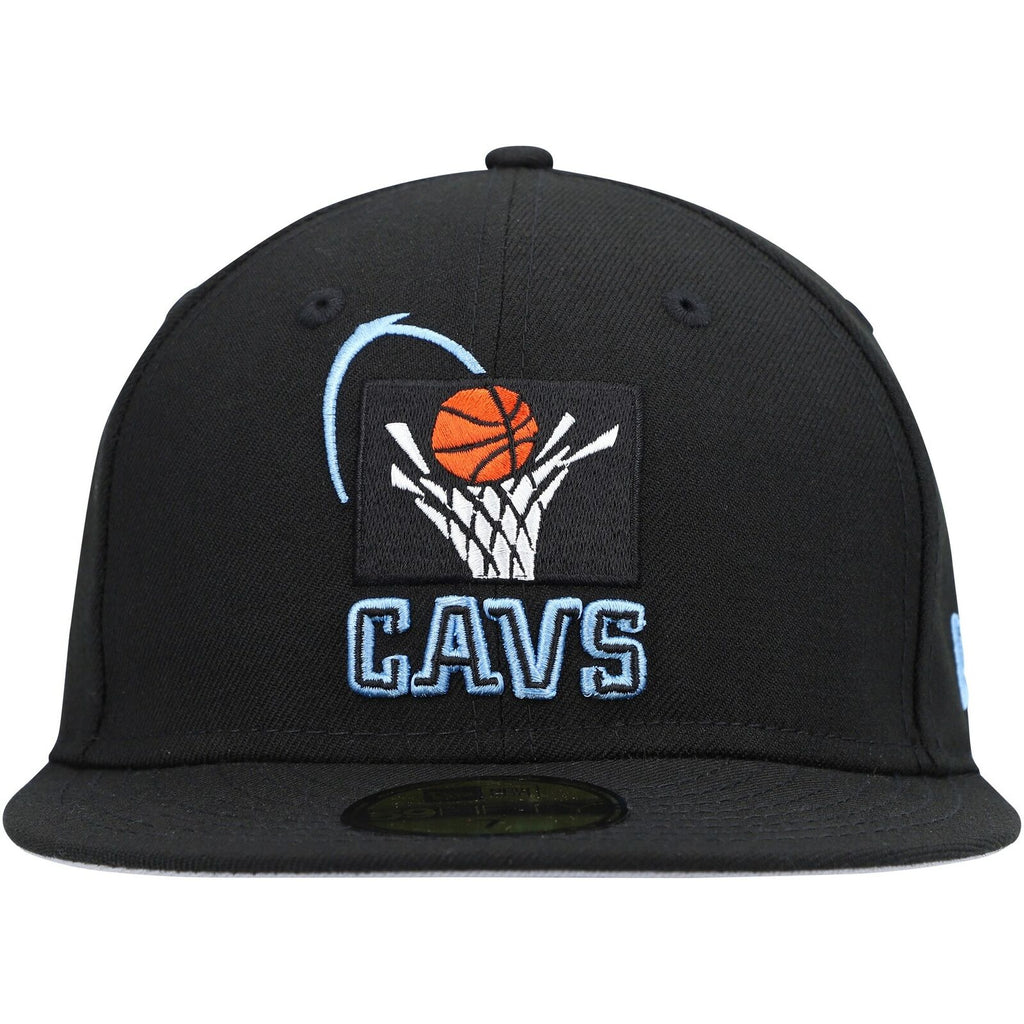 New Era Black Cleveland Cavaliers Hardwood Classics Collection 59FIFTY Fitted Hat
