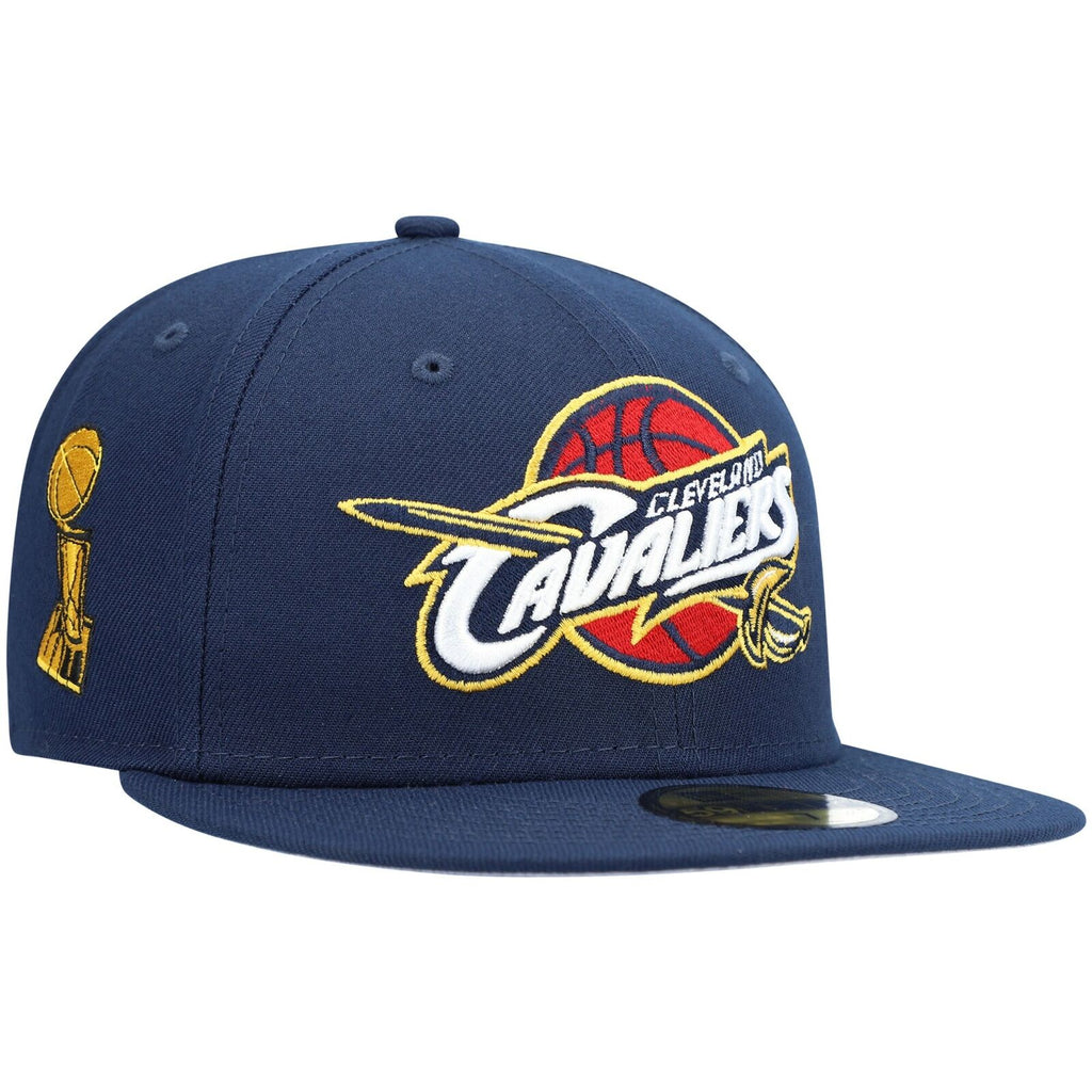 New Era Navy Cleveland Cavaliers Trophy 59FIFTY Fitted Hat