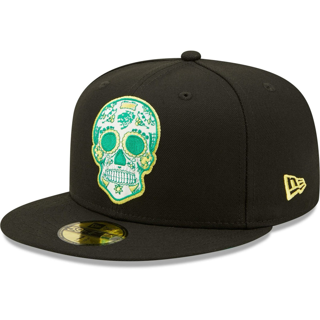 New Era Black Club Leon 59FIFTY Sugar Skull Fitted Hat