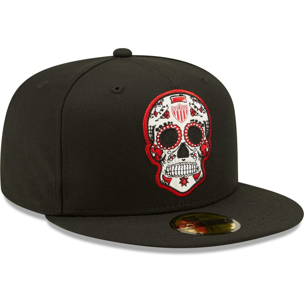 New Era Black Club Necaxa 59FIFTY Sugar Skull Fitted Hat