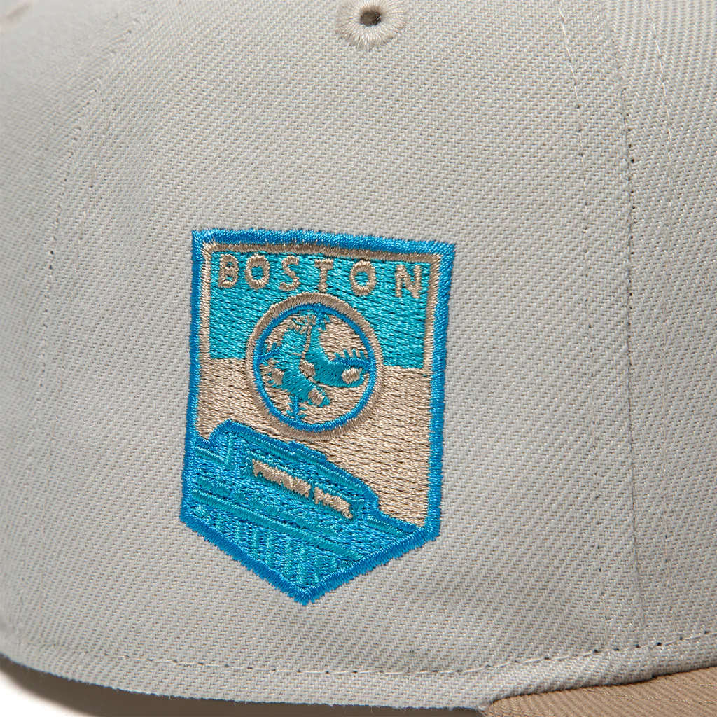 New Era x Concepts Boston Red Sox Stone/Vice Blue 59FIFTY Fitted Hat
