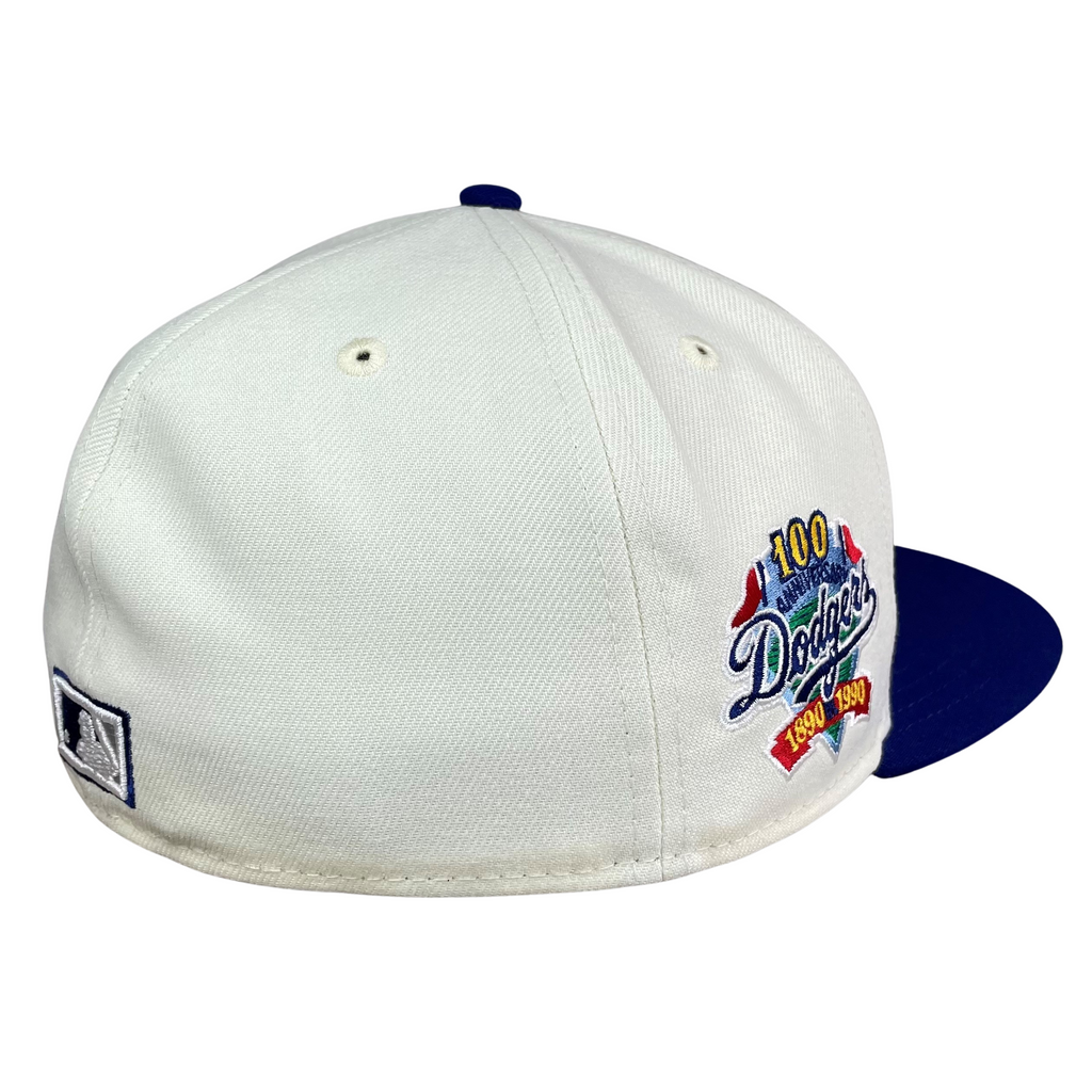 New Era Los Angeles Dodgers Chrome/Royal 100th Anniversary 59FIFTY Fitted Hat