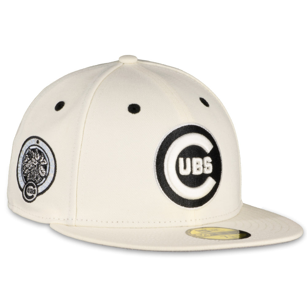 New Era Chicago Cubs White Ivory Box Score 2023 59FIFTY Fitted Hat