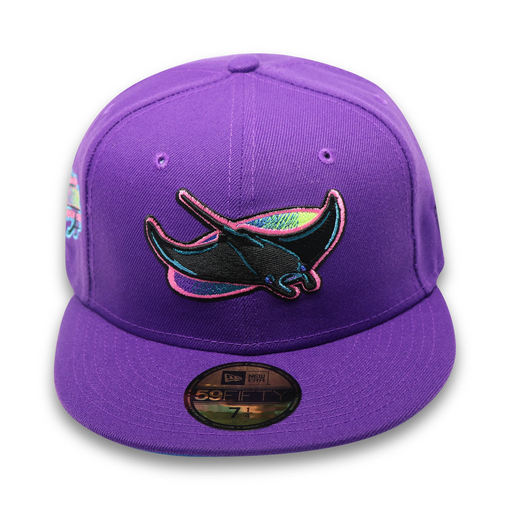 New Era Tampa Bay Devil Rays Purple 1998 Inaugural Season 59FIFTY Fitted Hat