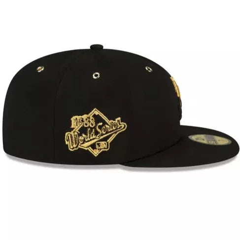New Era 24k Drip Gold Fitted Hats w/Air Max 95 OG 'Black & Metallic Gold & White