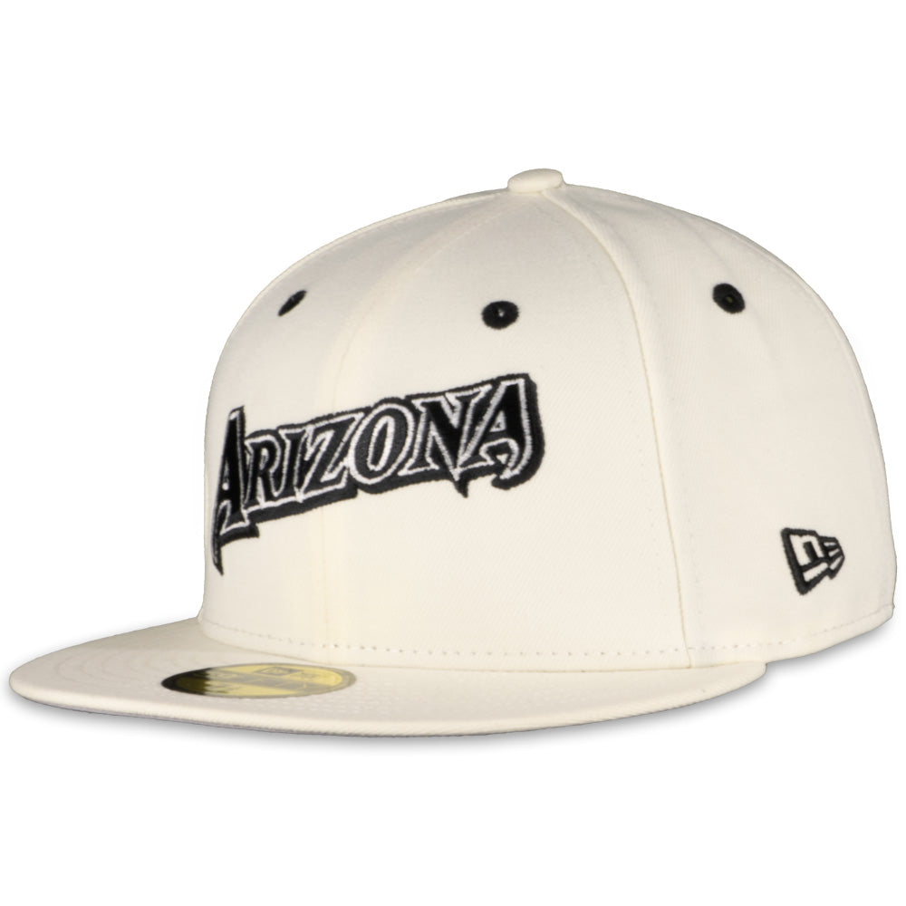 Diamondbacks Box Score New Era Arizona Diamondbacks White Ivory Box Score 2023 59FIFTY Fitted