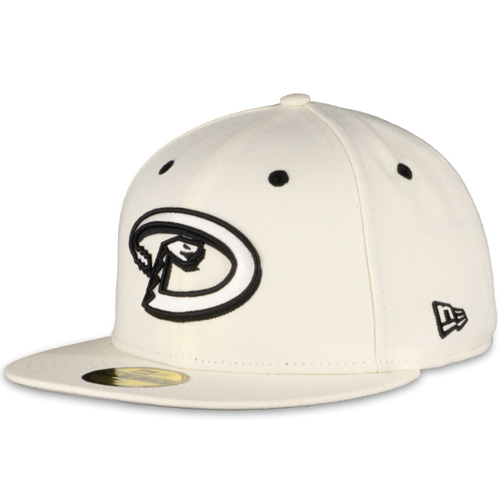 New Era Arizona Diamondbacks White Ivory Box Score 2023 59FIFTY Fitted Hat