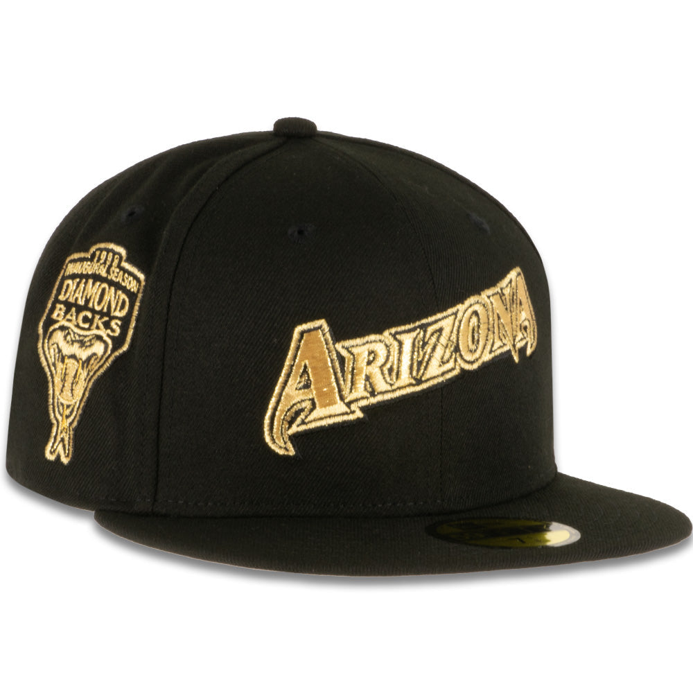 New Era x JS Arizona Diamondbacks Script Black & Gold 2023 59FIFTY Fitted Hat