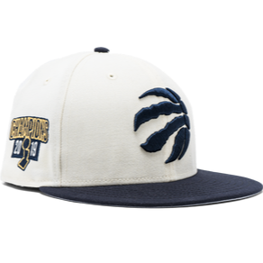 New Era Toronto Raptors Chrome/Navy 2019 Championship 59FIFTY Fitted Hat