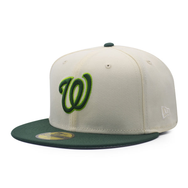 New Era Washington Nationals White/Pine/Gold 2018 All-Star Game 59FIFTY Fitted Hat