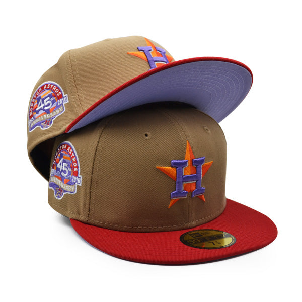 New Era Houston Astros 45th Anniversary Khaki/Red 59FIFTY Fitted Hat