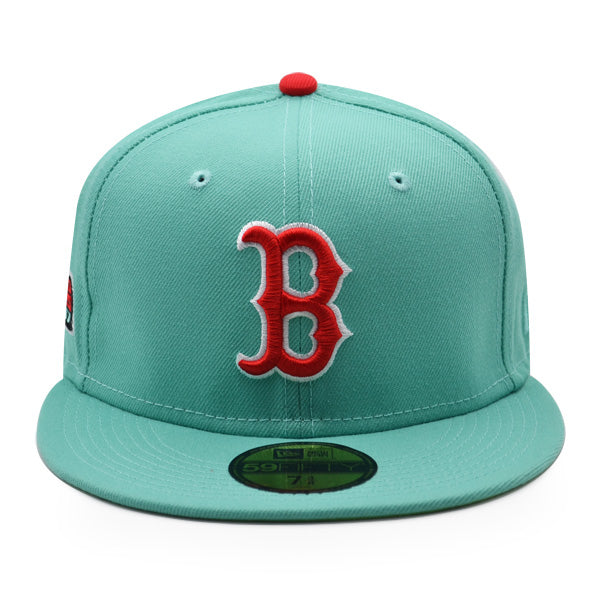 New Era Boston Red Sox 2007 World Series Mint/Red/Lime UV 59FIFTY Fitted Hat