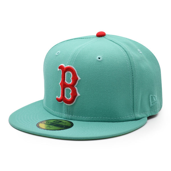 New Era Boston Red Sox 2007 World Series Mint/Red/Lime UV 59FIFTY Fitted Hat