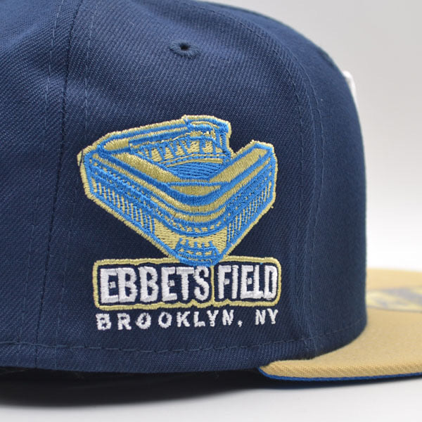New Era Brooklyn Dodgers Ebbets Field Navy/Vegas Gold 59FIFTY Fitted Hat