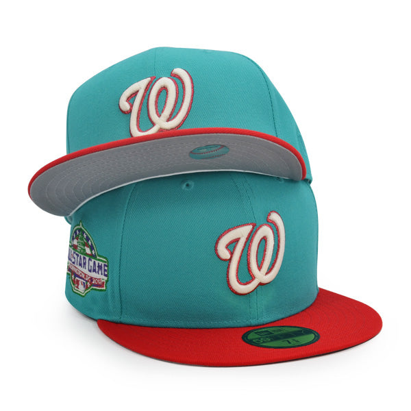 New Era Washington Nationals 2018 All-Star Game Teal/Red 59FIFTY Fitted Hat