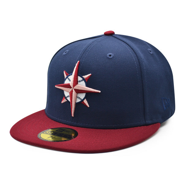 New Era Seattle Mariners Navy/Burgundy 30th Anniversary 59FIFTY Fitted Hat