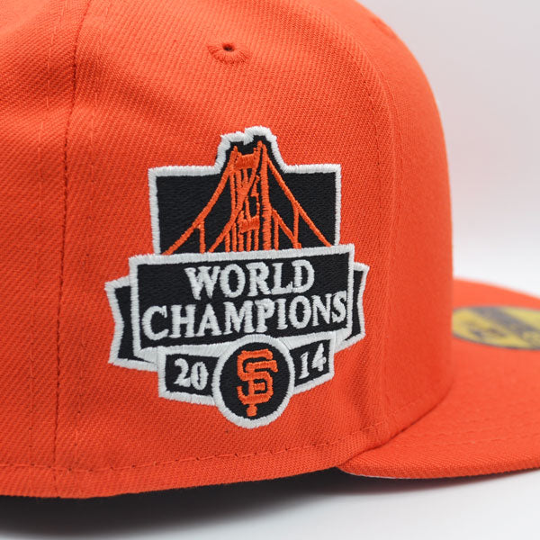 New Era San Francisco Giants Orange 2014 World Series Pink Undervisor 59FIFTY Fitted Hat