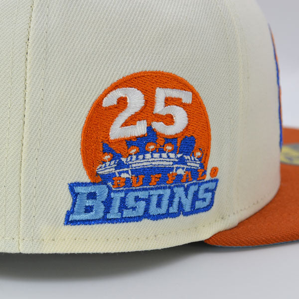 New Era Buffalo Bisons 25th Anniversary Chrome/Rust 59FIFTY Fitted Hat