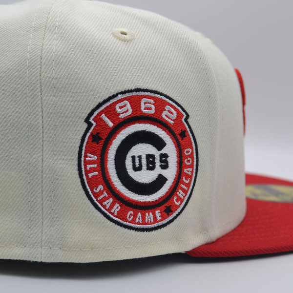 New Era Chicago Cubs Chrome/Red 1962 All-Star Game 59FIFTY Fitted Hat