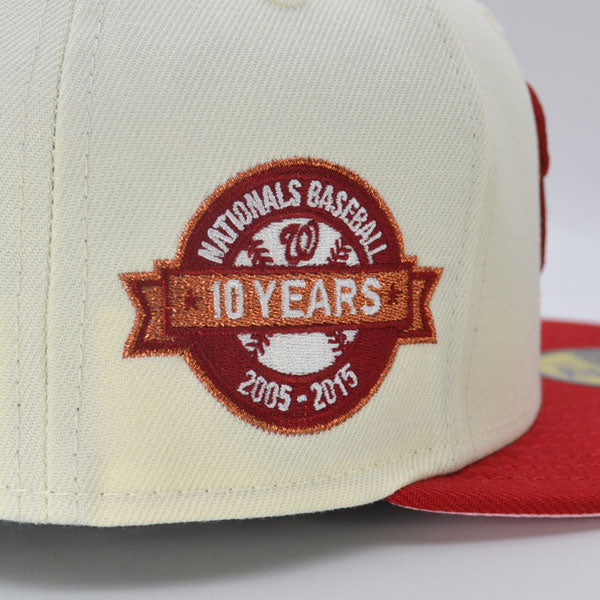 New Era Washington Nationals 10 Year Anniversary Chrome/Pinot 59FIFTY Fitted Hat