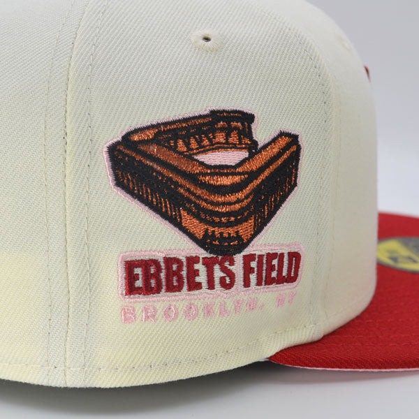 New Era Brooklyn Dodgers Ebbets Field Chrome/Pinot 59FIFTY Fitted Hat