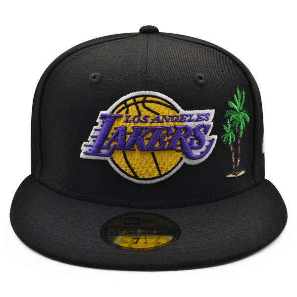 New Era Los Angeles Lakers 17x  Champions Black/Paisley UV 59FIFTY Fitted Hat