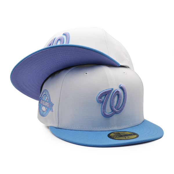New Era Washington Nationals White/Sky Blue 10 Years 59FIFTY Fitted Hat