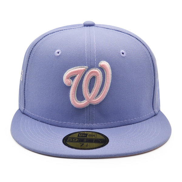 New Era Washington Lavender Nationals 2019 World Series Pink Bottom 59FIFTY Fitted Hat