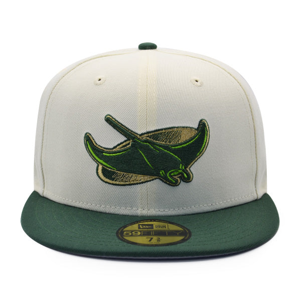 New Era Tampa Bay Devil Rays White/Pine/Gold 10 Season 59FIFTY Fitted