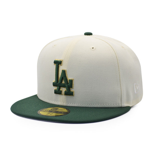 New Era Los Angeles Dodgers White/Pine/Gold 50th Anniversary 59FIFTY Fitted Hat