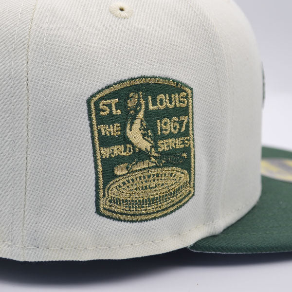 New Era St. Louis Cardinals White/Pine/Gold 1967 World Series 59FIFTY Fitted Hat