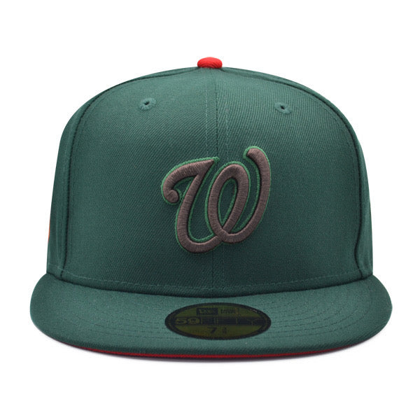 New Era Washington Nationals DC Logo Pine Green/Charcoal 59FIFTY Fitted Hat