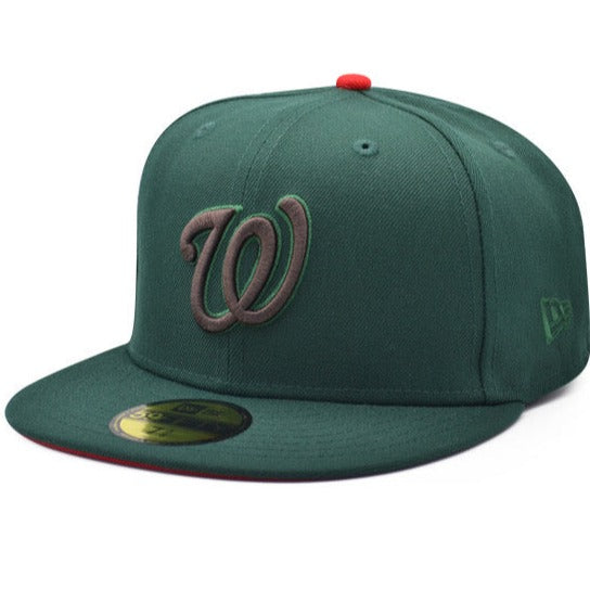 New Era Washington Nationals DC Logo Pine Green/Charcoal 59FIFTY Fitted Hat