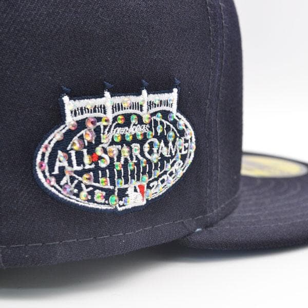 New Era New York Yankees Exclusive Crystal 2008 All-Star Game Side Patch Navy/Icy Blue 59FIFTY Fitted Hat