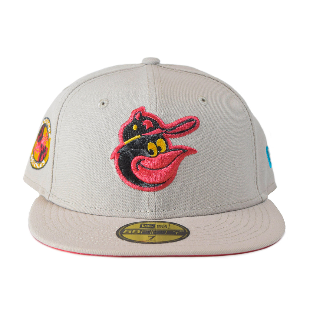 New Era Baltimore Orioles Stone Fluorescent Pink UV 59FIFTY Fitted Hat
