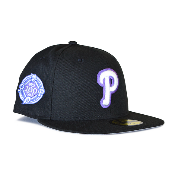 New Era Philadelphia Phillies  Navy/Purple 'Oswald' 100th Anniversary 59FIFTY Fitted Hat