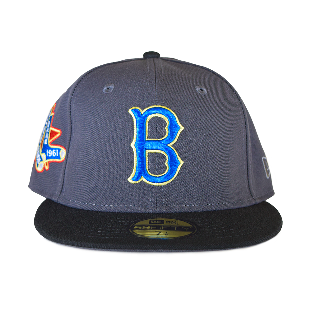 New Era Boston Red Sox Graphite/Black 'Bruce' 1961 All-Star Game 59FIFTY Fitted Hat