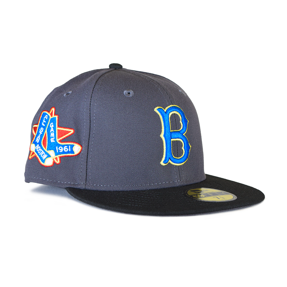 New Era Boston Red Sox Graphite/Black 'Bruce' 1961 All-Star Game 59FIFTY Fitted Hat