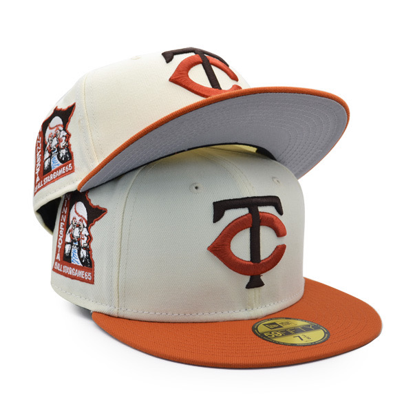 New Era Minnesota Twins Chrome/Orange 1965 All-Star Game 59FIFTY Fitted Hat