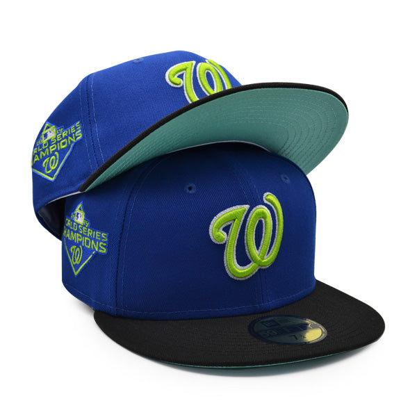 New Era Washington Nationals  Royal/Lime Green 2019 World Series Mint Bottom 59FIFTY Fitted Hat