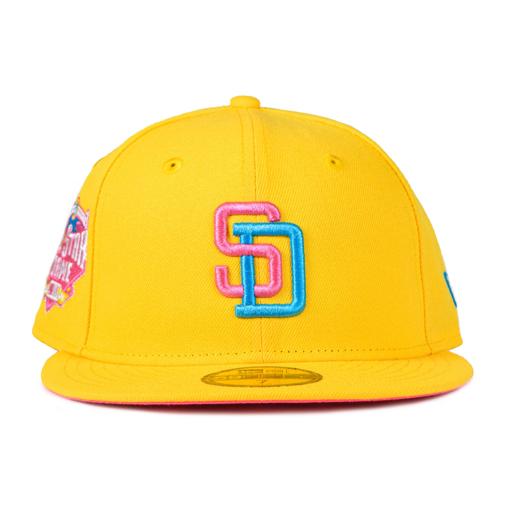 New Era San Diego Padres 'Starlight' Yellow/Pink 59FIFTY Fitted Hat
